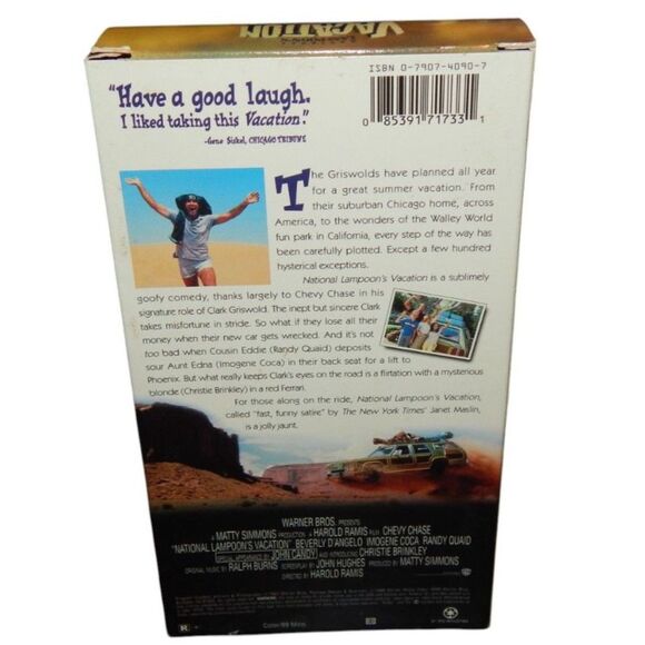 NATIONAL LAMPOON'S VACATION vintage VHS in original paper case Chevy Chase - Picture 4 of 7